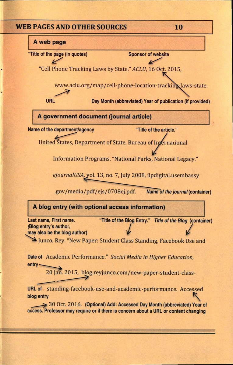 Citing Your Sources - MLA Format - Page 11